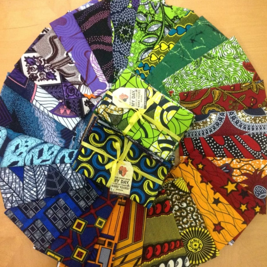 Mystery Bundles of 5 Ankara Half-Yards In ColourWays