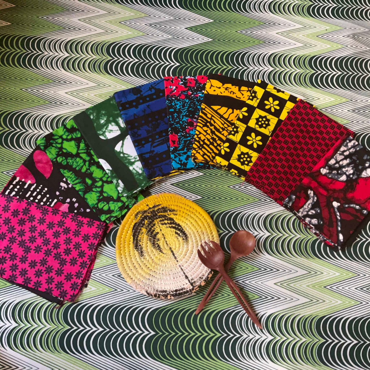 Gugulethu Bundle: 10 Fat Quarters of African Textile Richness