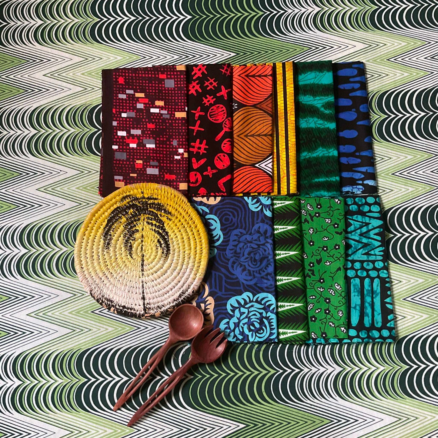 Badiambila Bundle: 10 Fat Quarters of Vibrant African Prints