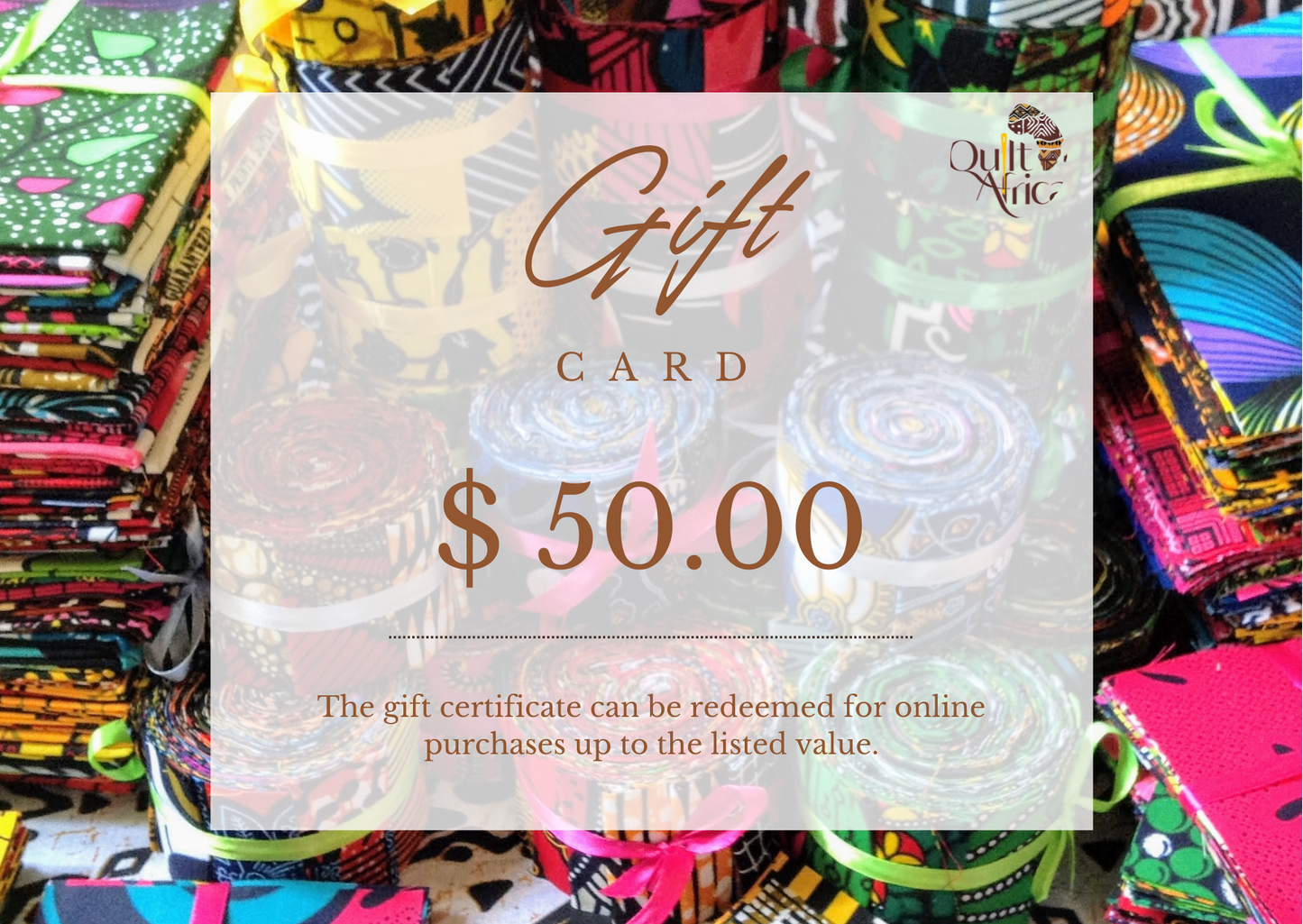 Quilt Africa Fabrics Gift Card