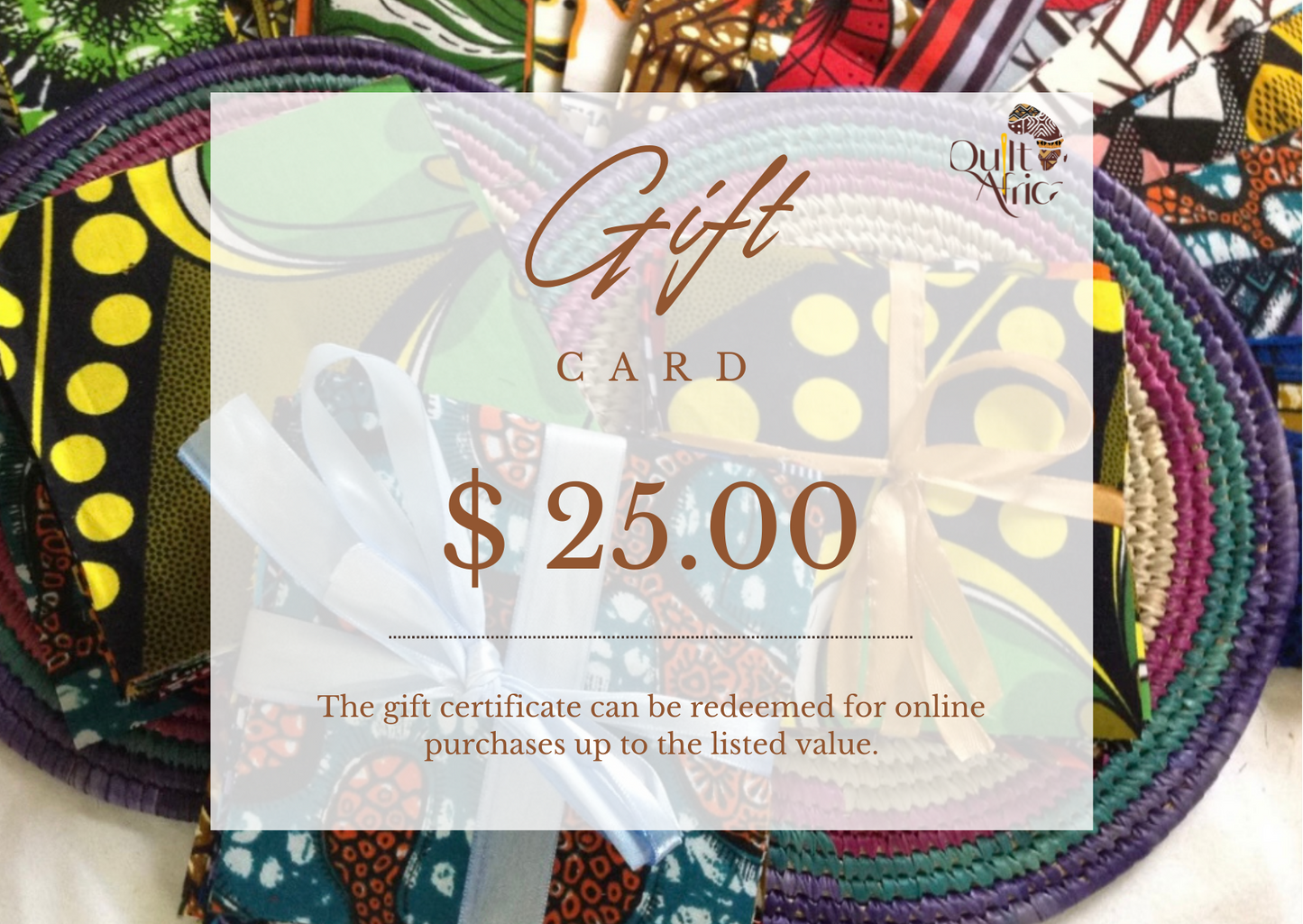 Quilt Africa Fabrics Gift Card