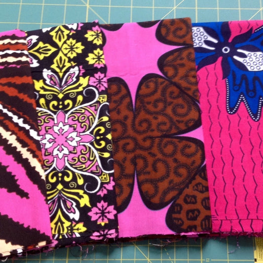 PINK  Ankara Mystery Fat Quarter Bundles